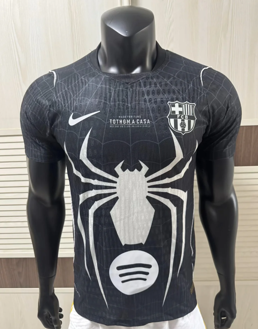 Jersey Playera Barcelona 2027 Edicion Especial Spiderman Hombre Araña