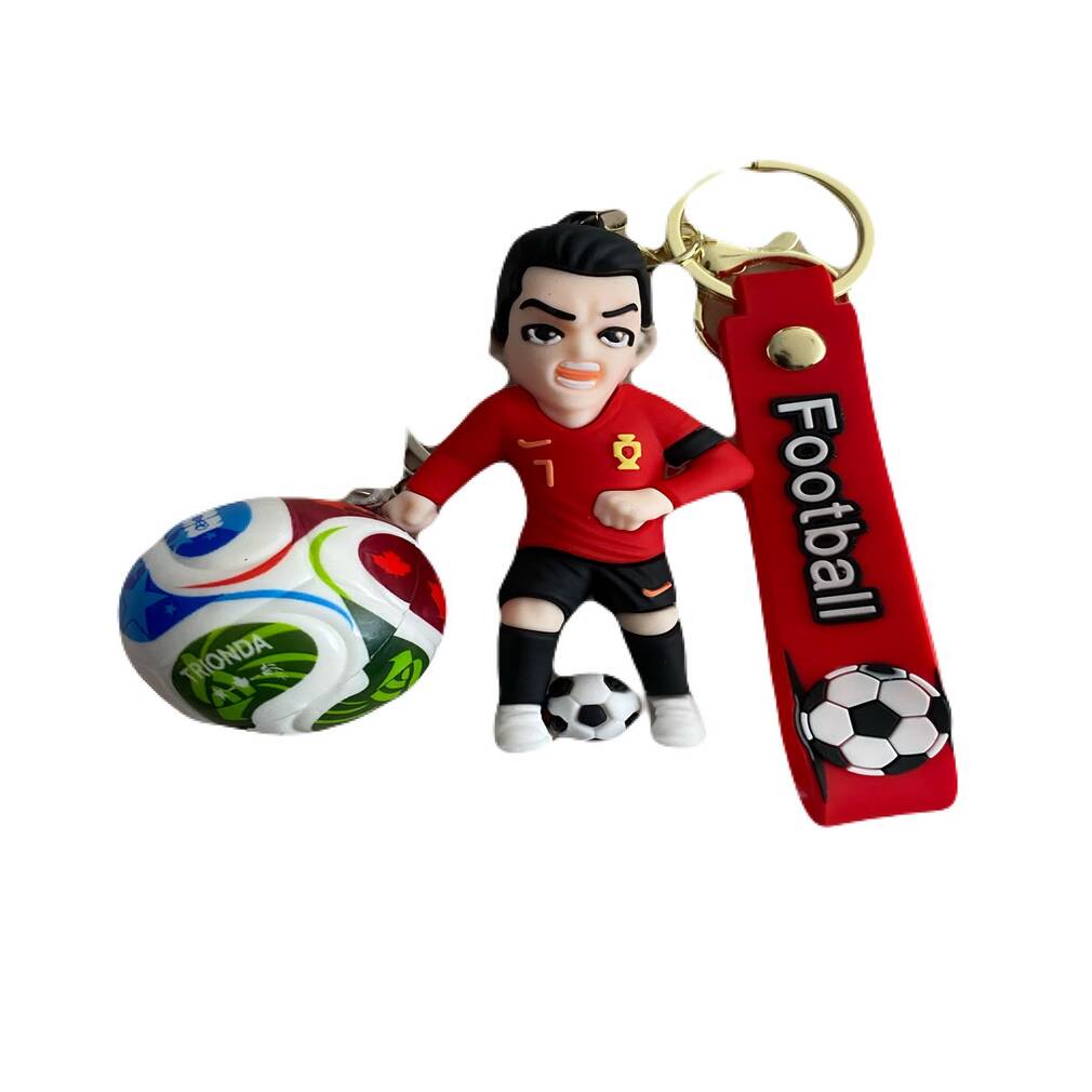 Llavero CR7 Bicho Portugal con Balon 2 pack
