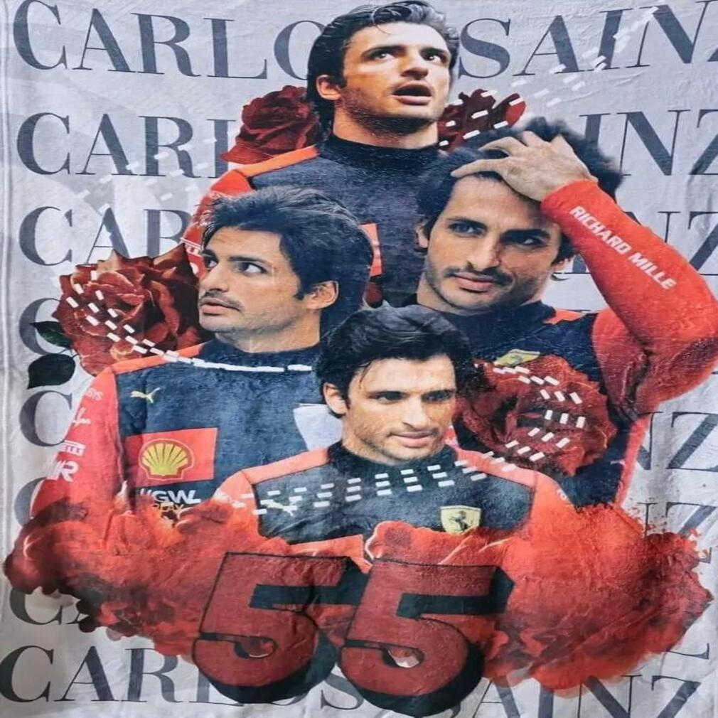 Cobija Frazada Ultra Suave Carlos Sainz 55