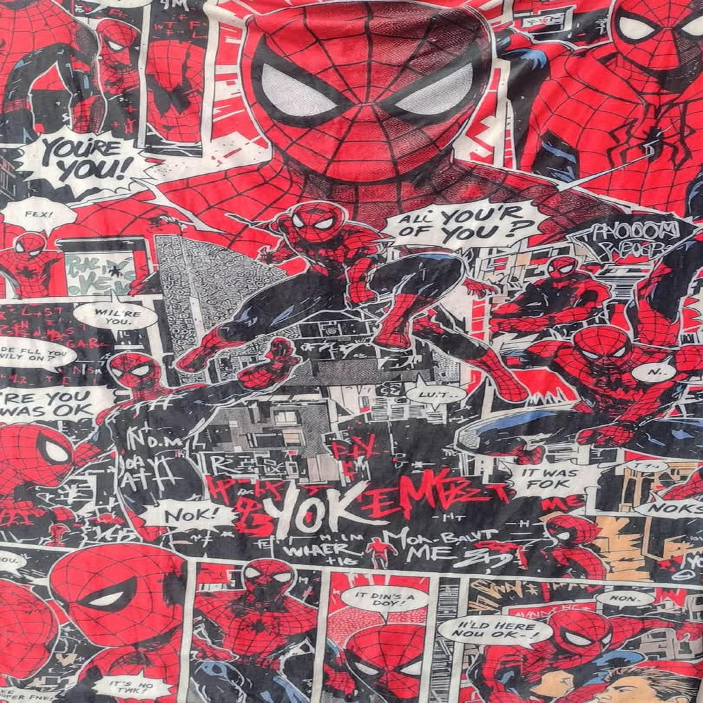 Cobija Frazada Ultra Suave Spiderman Comic