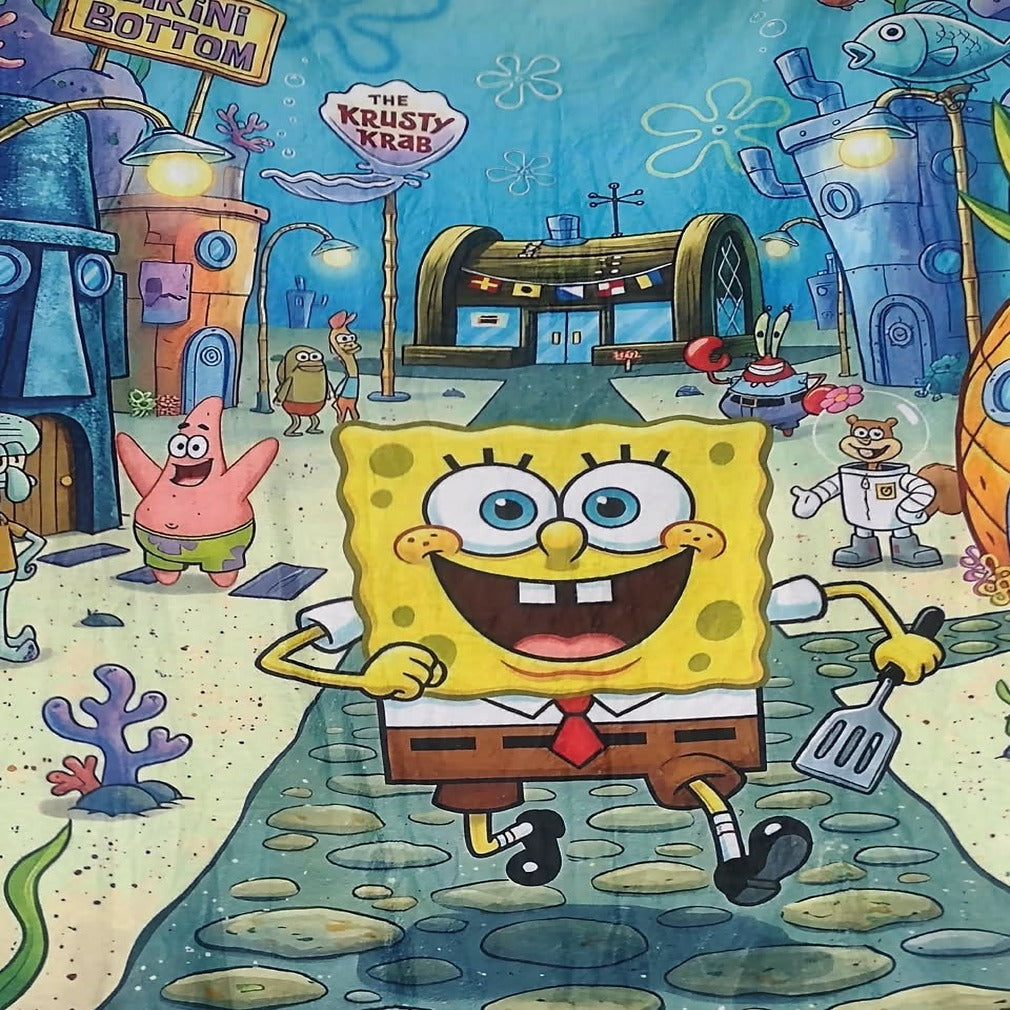 Cobija Frazada Ultra Suave Bob Esponja