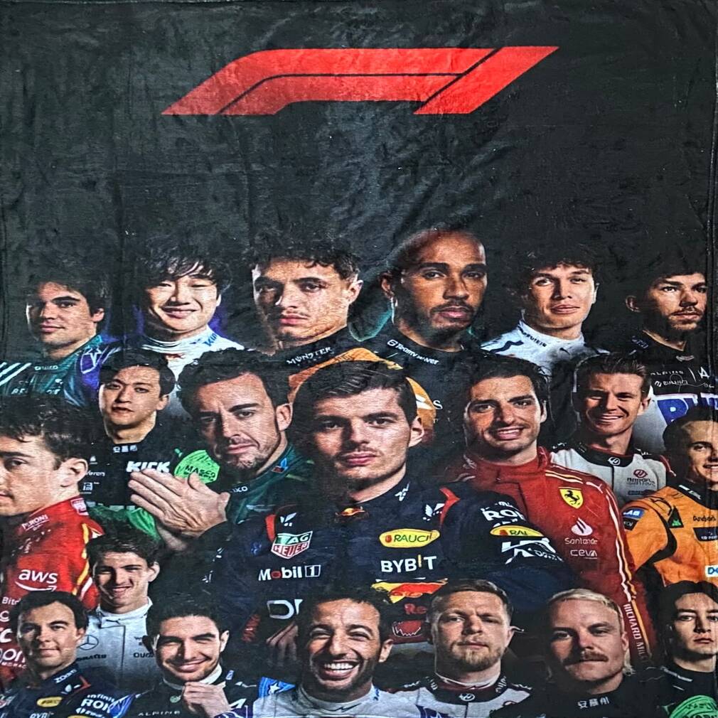 Cobija Frazada Ultra Suave Pilotos Automovilismo F1