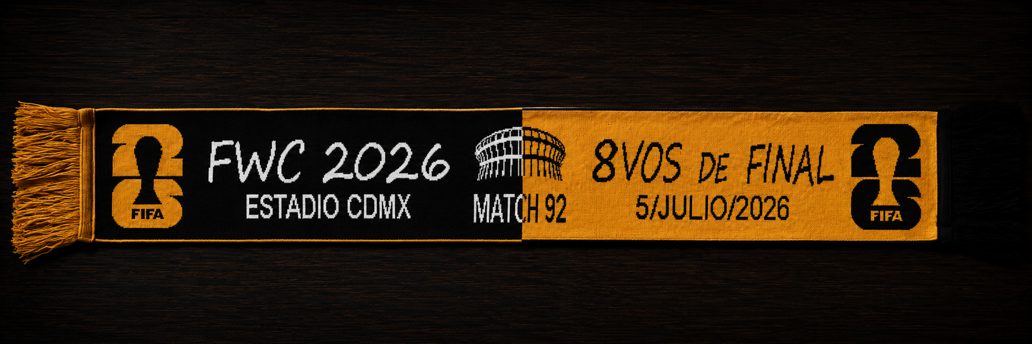 Bufanda Mundial Futbol 8vos de Final 05 Jul 2026 CDMX