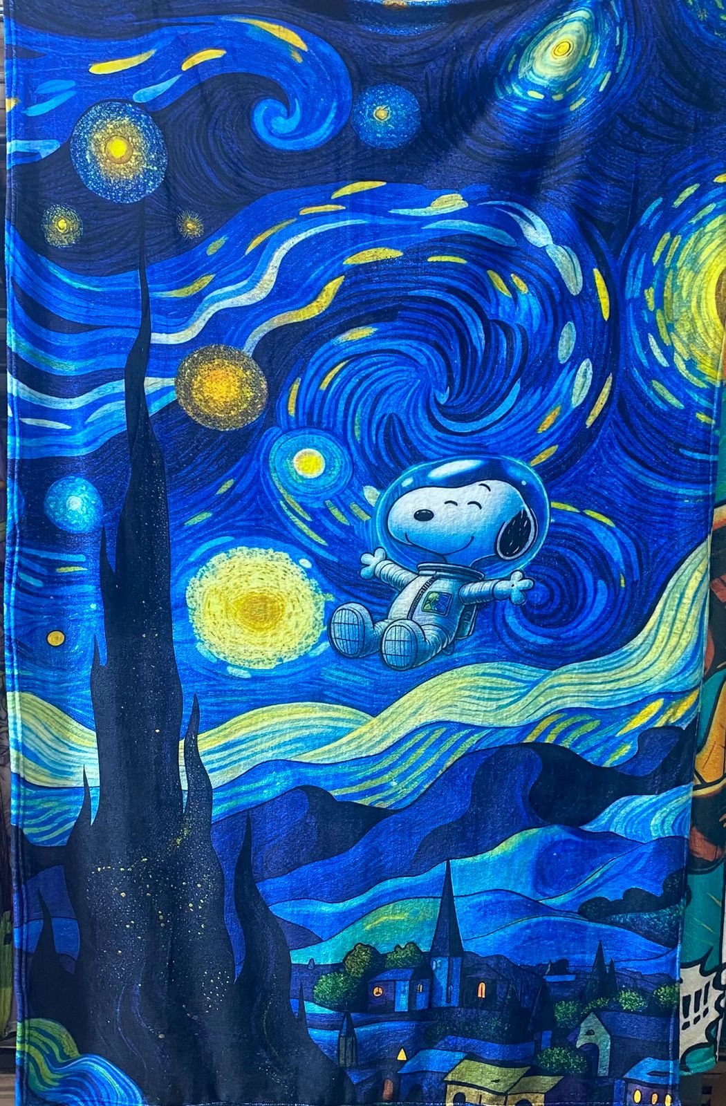 Cobija Frazada Ultra Suave Snoopy Noche Estrellada