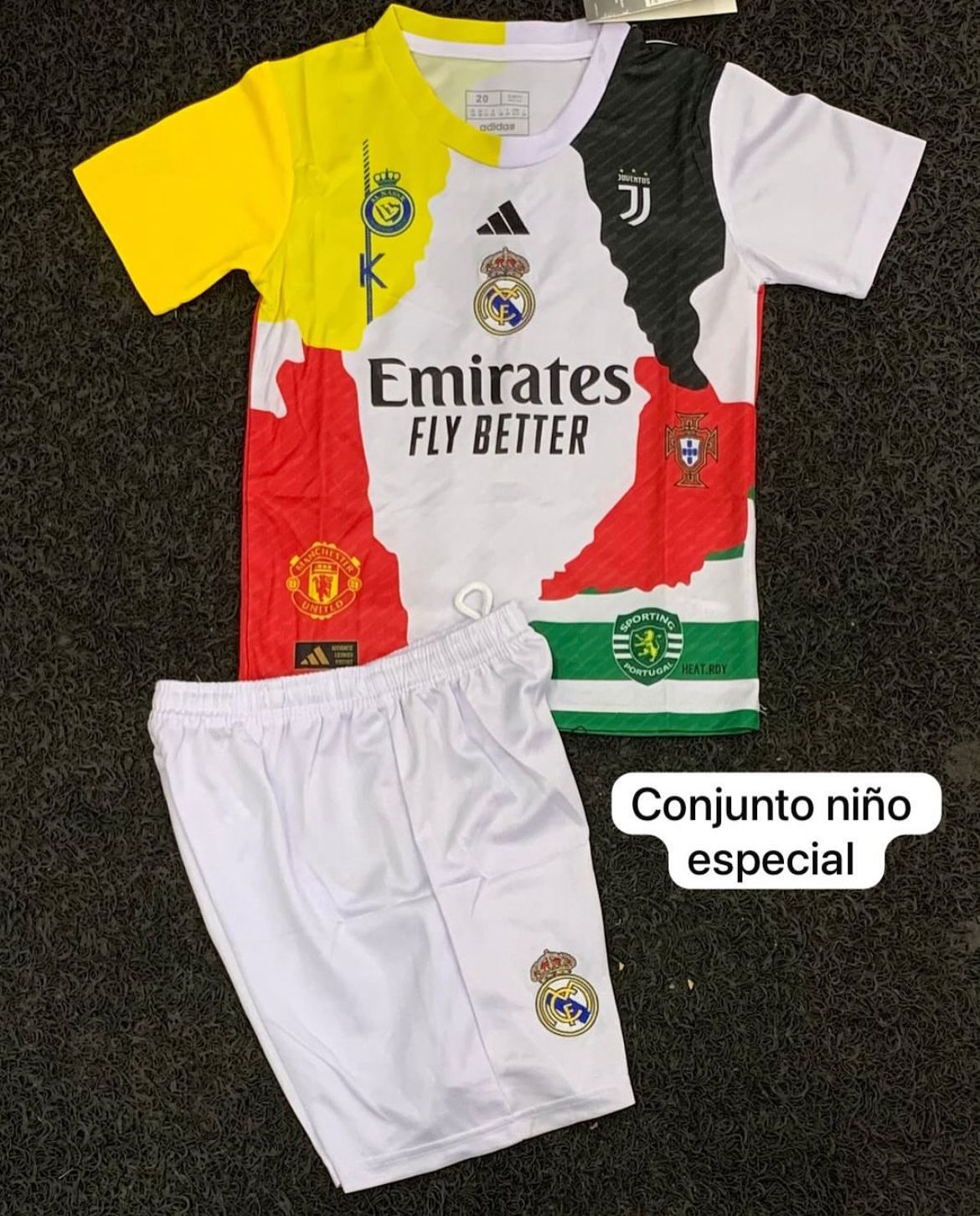 Jersey Playera Cristiano Ronaldo CR7 Bicho Edicion Especial Multiclubes Niño Youth