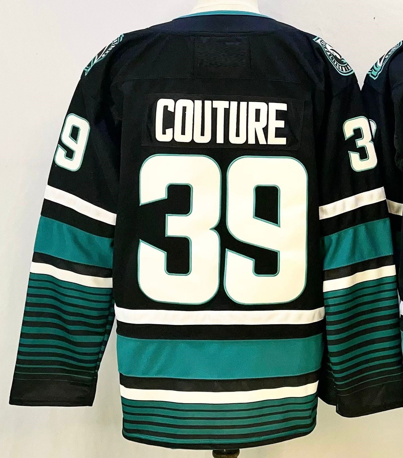 Jersey Hockey San Jose Sharks Couture 39 Negro