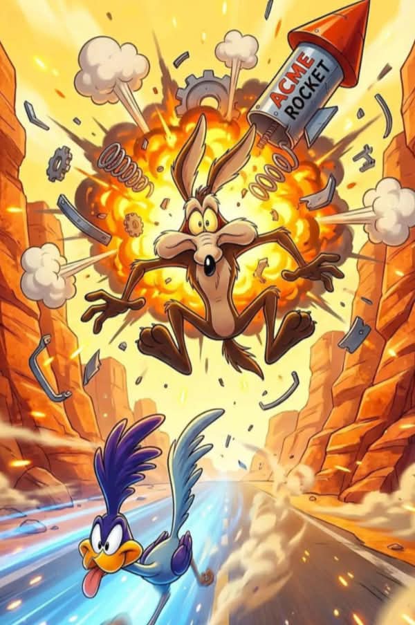 Cobijas y Frazadas - Caricaturas - Coyote y Correcaminos