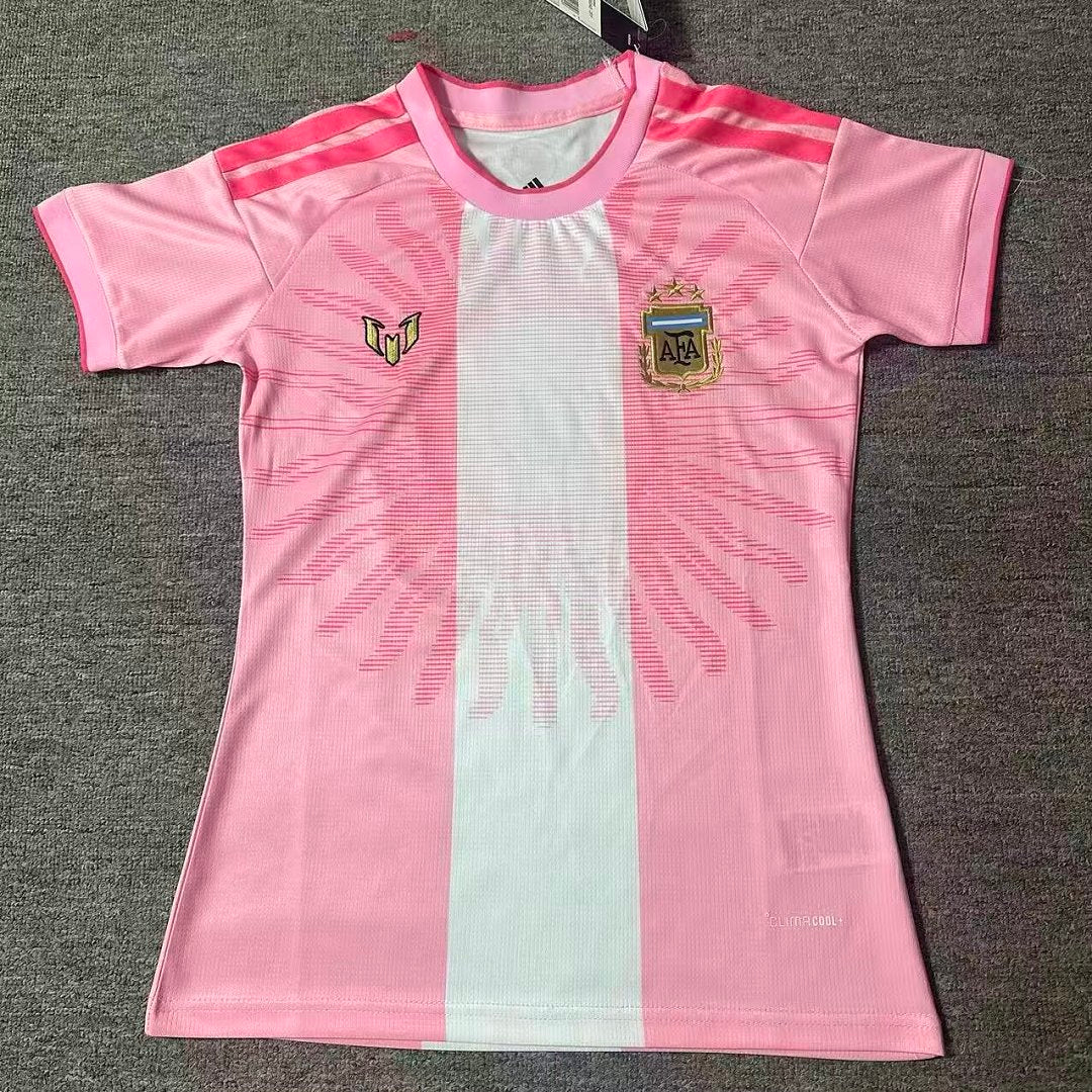 Jersey Playera Argentina 2027 Edicion Especial Last Dance Dama Mujer Rosa
