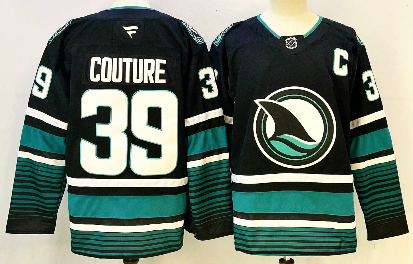 Jersey Hockey San Jose Sharks Couture 39 Negro