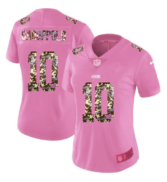 Jersey Bordado San Francisco 49ers Edicion Especial Mujer Dama Camuflaje Rosa