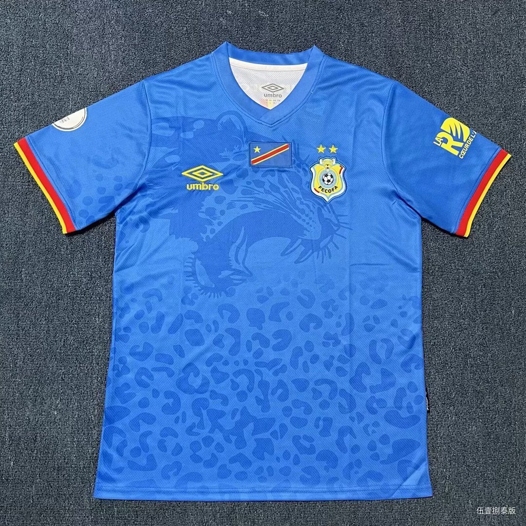 Jersey Playera Republica del Congo Edicion Especial Jaguar Azul