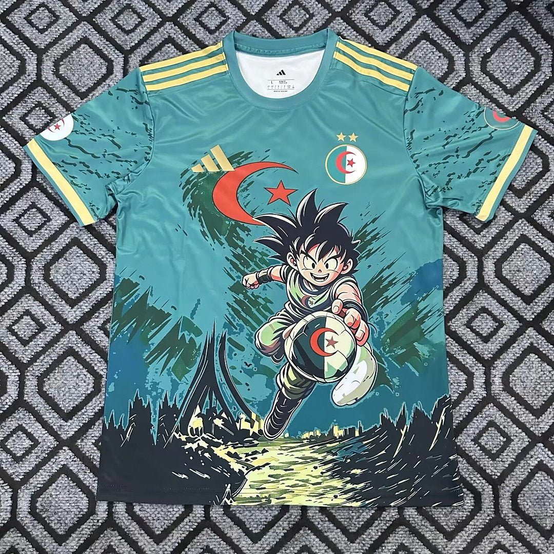 Jersey Playera Seleccion Argelia Edicion Especial Dragon Ball Verde
