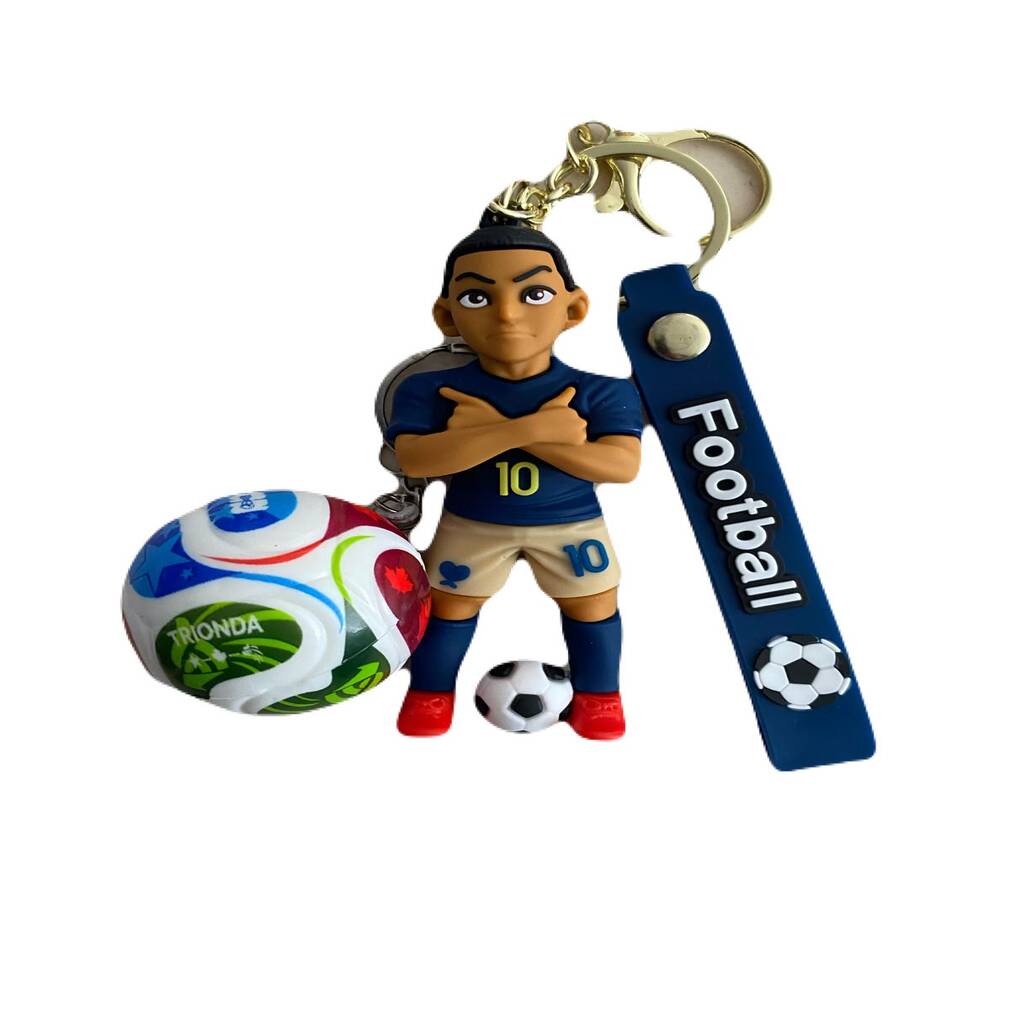 Llavero Kylian Mbappe 10 Francia con Balon 2 pack
