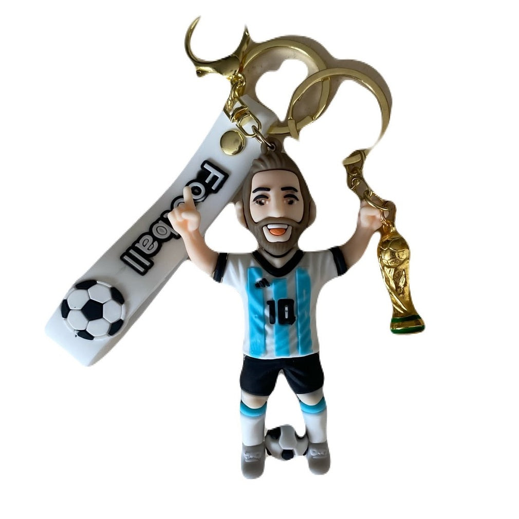 Llavero Messi 10 Argentina con Copa 2 pack