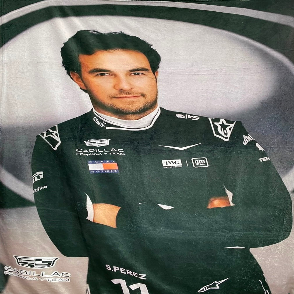 Cobija Frazada Ultra Suave Checo Perez 11 Cadillac