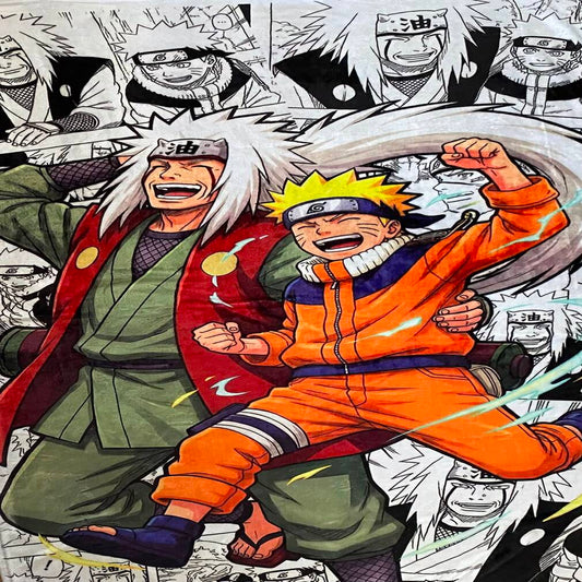 Cobija Frazada Ultra Suave Naruto y Jiraiya