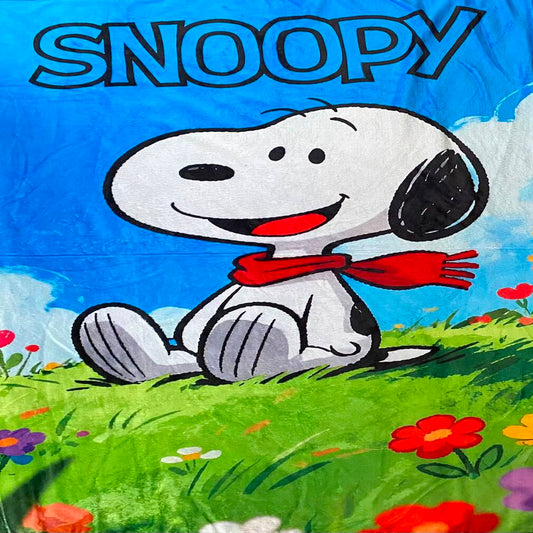 Cobija Frazada Ultra Suave Snoopy Jardin
