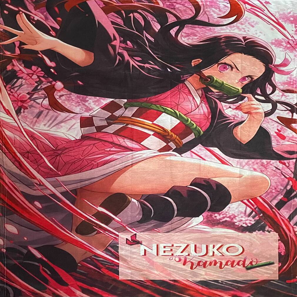 Cobija Frazada Ultra Suave Anime Nezuko Kamado