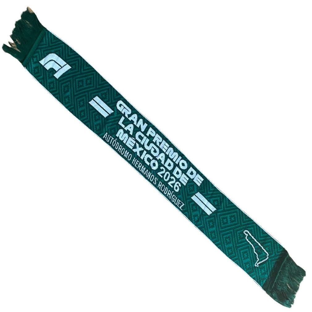 Bufanda F1 Gran Premio de Mexico 2026 Verde Automovilismo