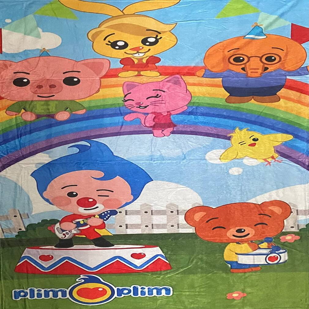 Cobija Frazada Ultra Suave Plim Plim Arcoiris