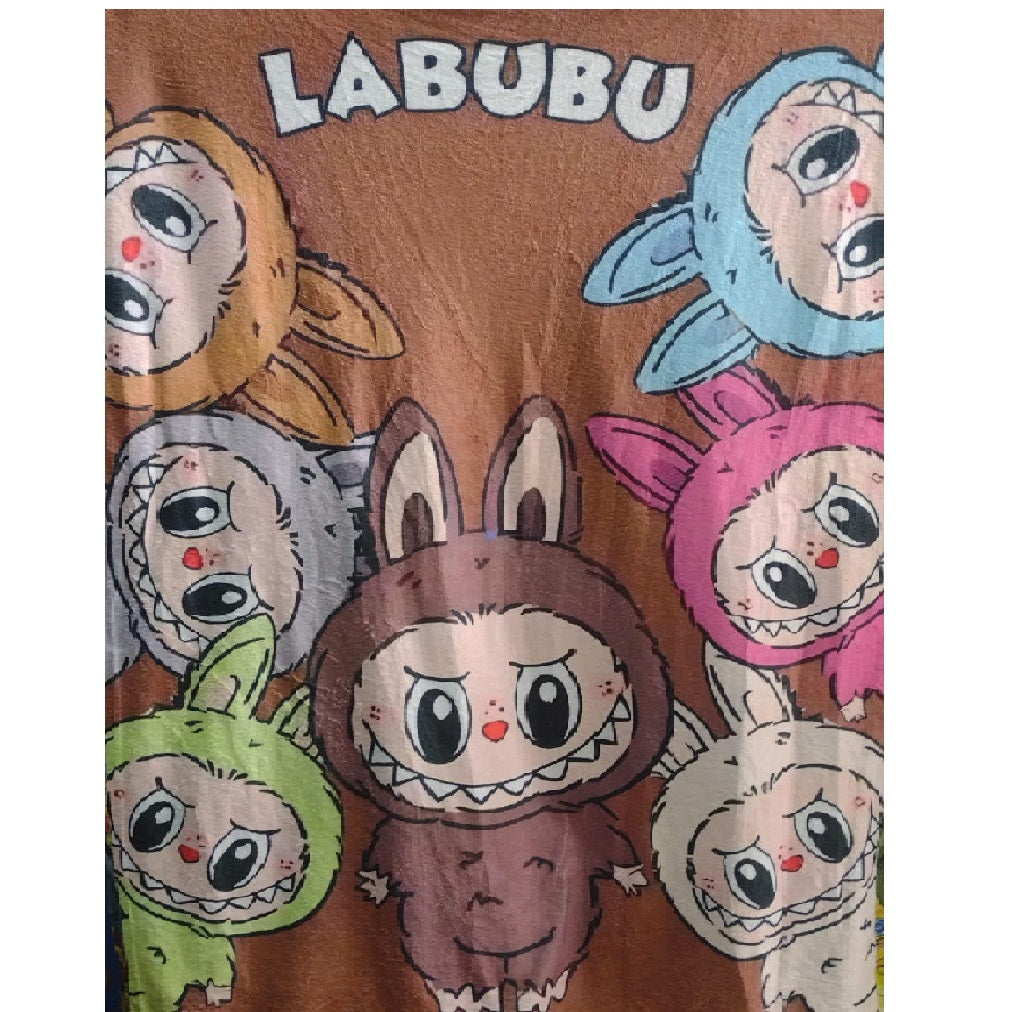 Cobija Frazada Ultra Suave Labubu Cafe
