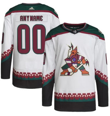 Jersey Arizona Coyotes Blanco Retro Cualquier Jugador