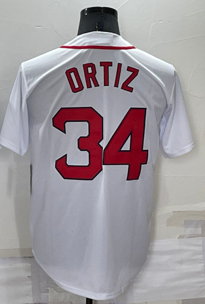 Jersey Bordado Boston Red Soxs Medias Rojas Edicion Especial Blanco