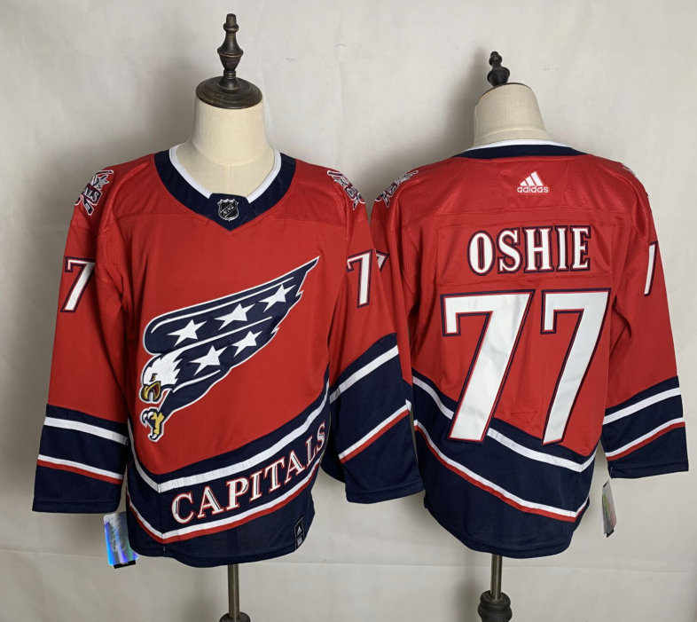 Jersey Hockey Bordado Washington Capitals Edicion Especial Eagle Rojo