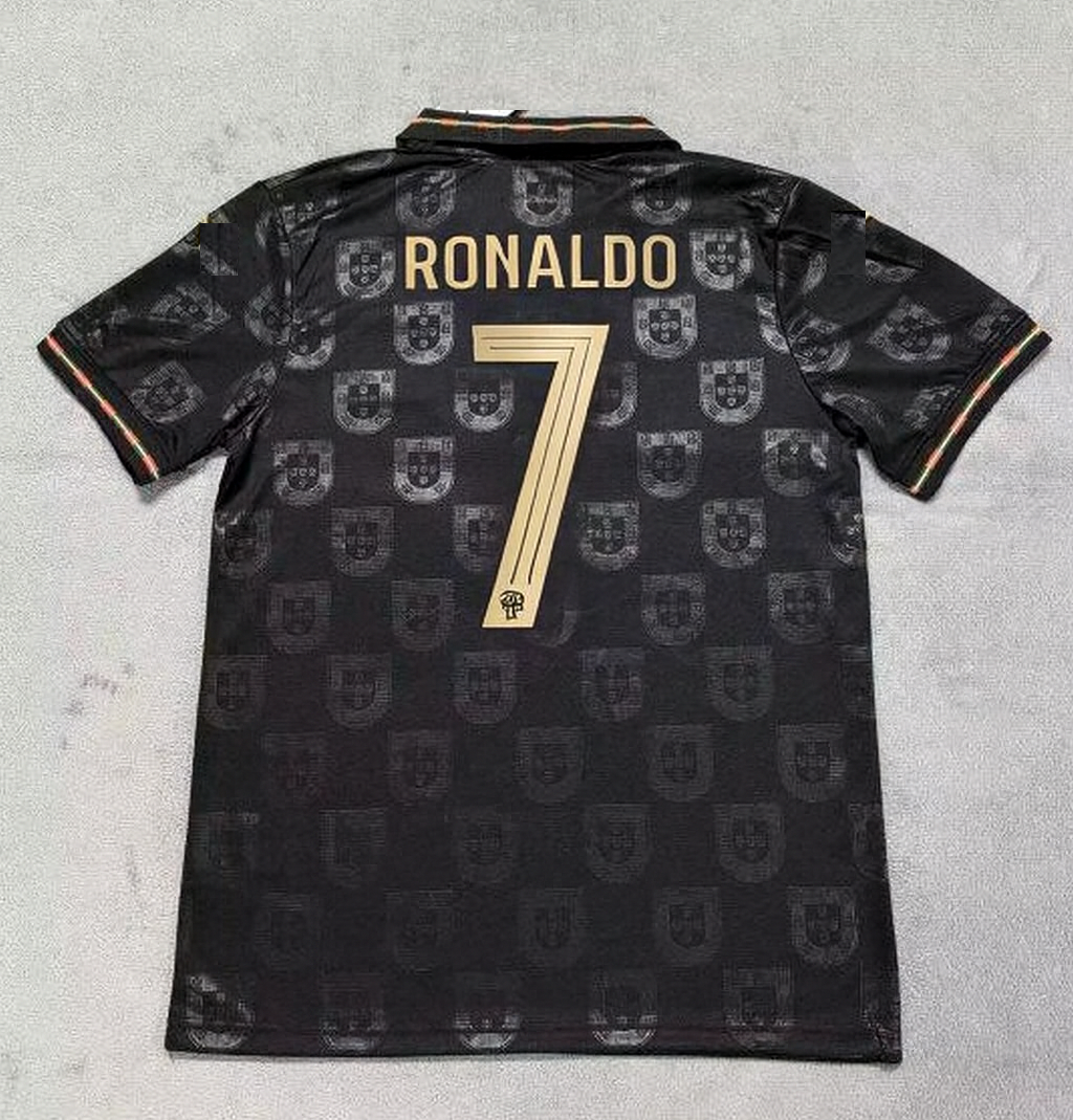 Jersey Playera Cristiano Ronaldo 7 Portugal Edicion Especial Pantera Negra