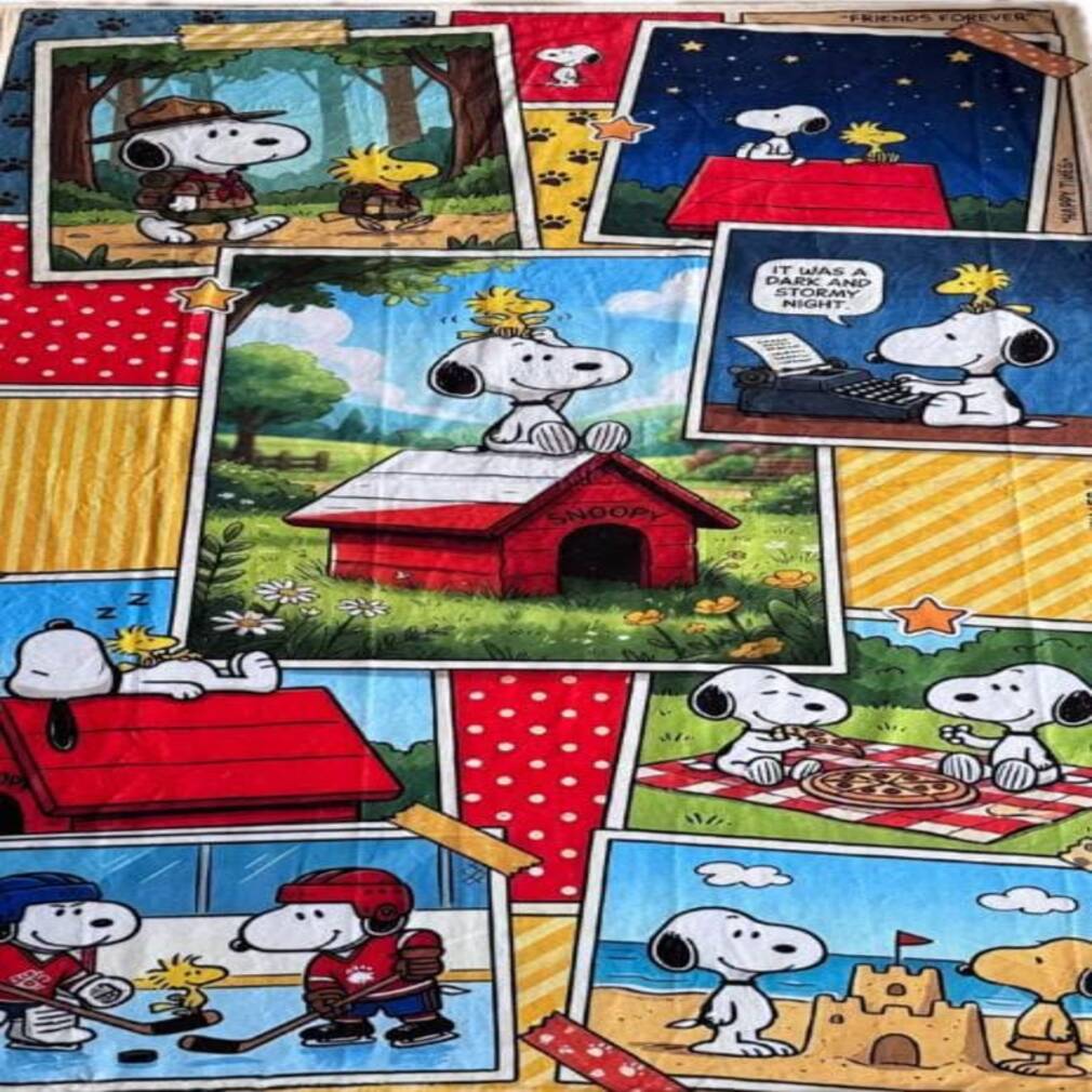 Cobija Frazada Ultra Suave Snoopy Photos