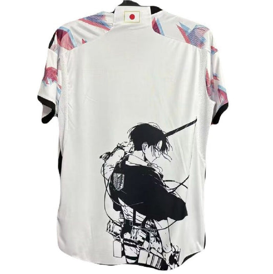 Jersey Playera Japon Edicion Especial Anime Attack on Titan Levi Ackerman Blanca