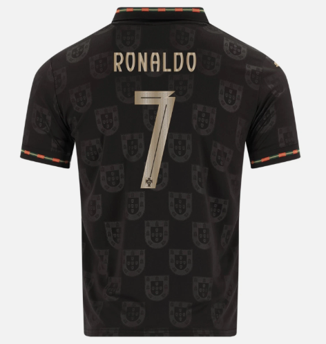 Jersey Playera Cristiano Ronaldo 7 Portugal Edicion Especial Pantera Negra