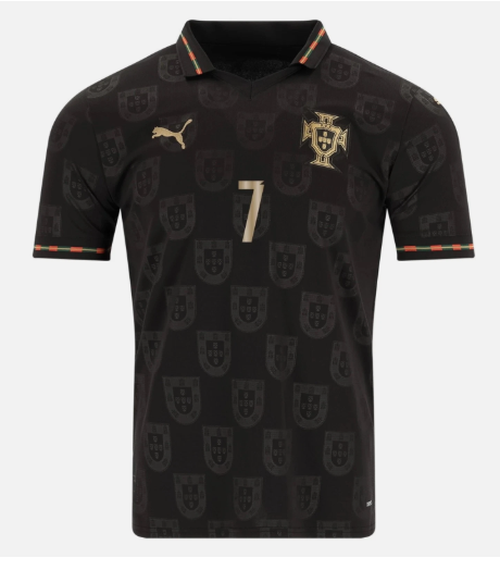 Jersey Playera Cristiano Ronaldo 7 Portugal Edicion Especial Pantera Negra