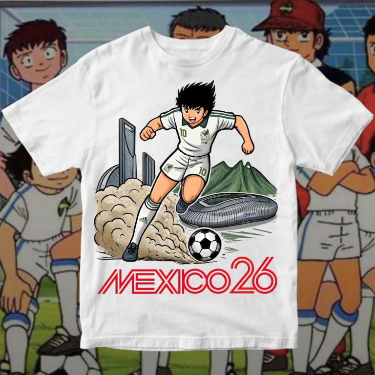 Playera Oliver Atom Tsubasa Mundial Mexico 2026 Edicion Especial Monterrey Supercampeones Super Campeones