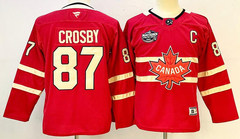 Jersey Hockey Canada Rojo Sidney Crosby 87