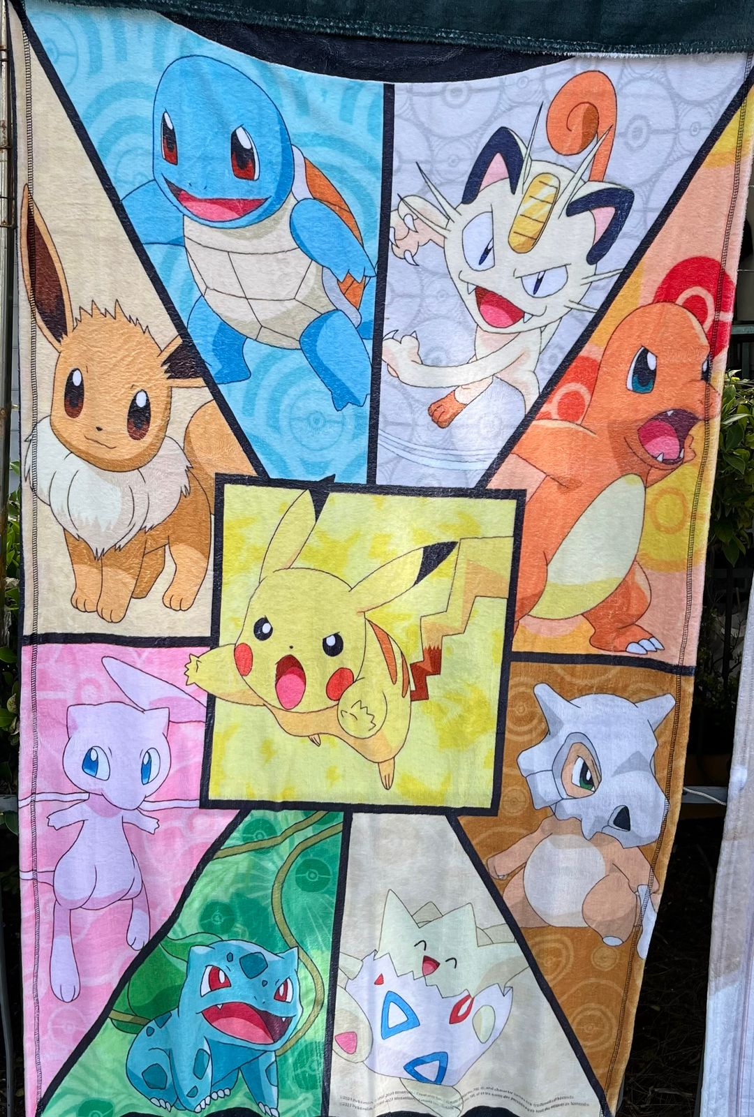 Cobija Frazada Ultra Suave Pokemon Collage Pentagono
