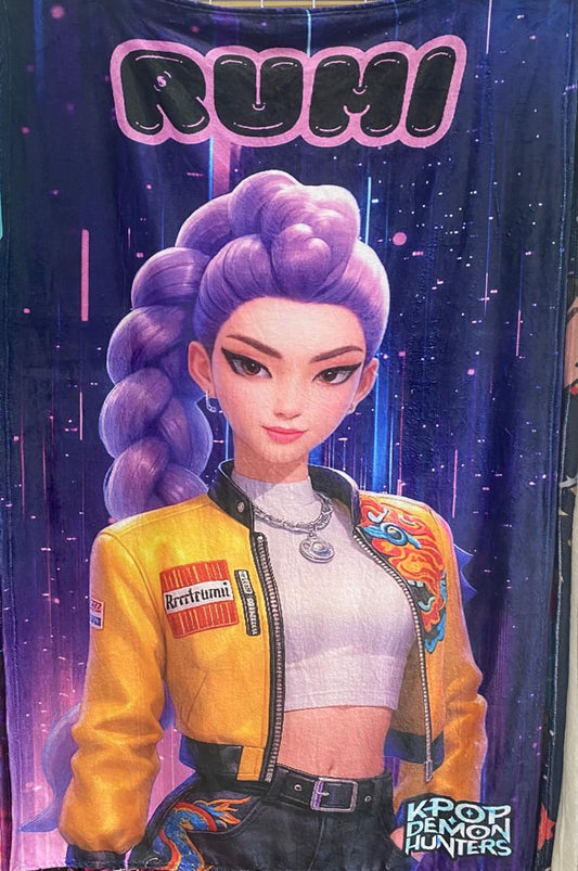 Cobija Frazada Ultra Suave K-Pop Demon Hunters Rumi