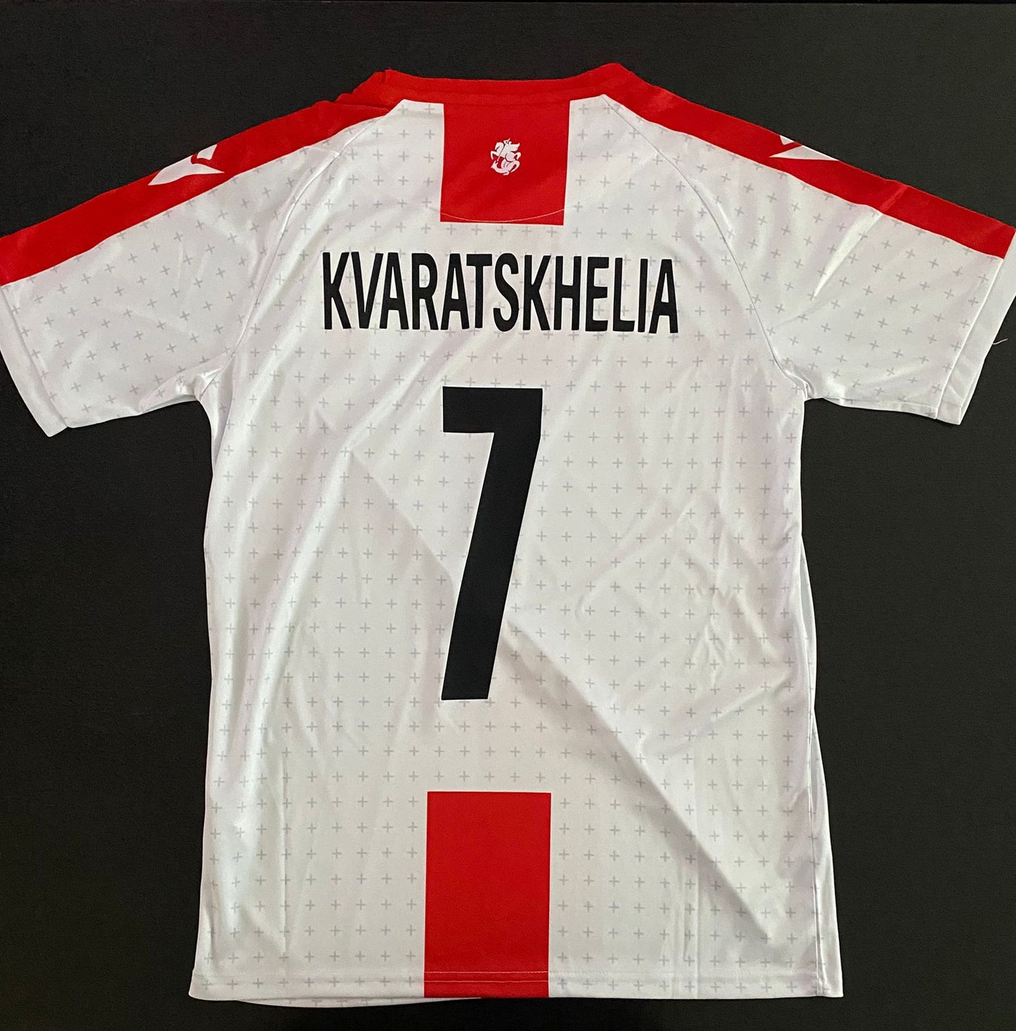 Jersey Playera Kvaratskhelia 7 Georgia 25/26 Visita Blanco