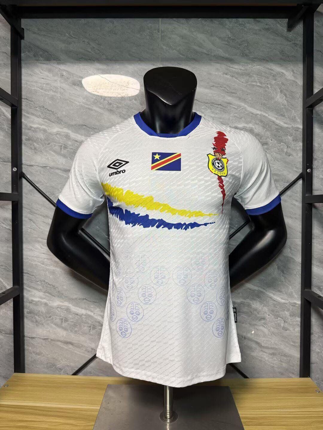 Jersey Playera Republica del Congo 2025 Visita Blanca
