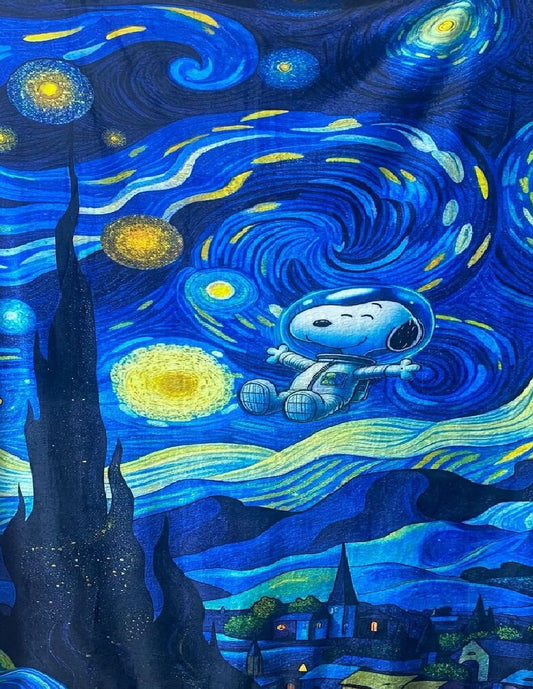 Cobija Frazada Ultra Suave Snoopy Noche Estrellada