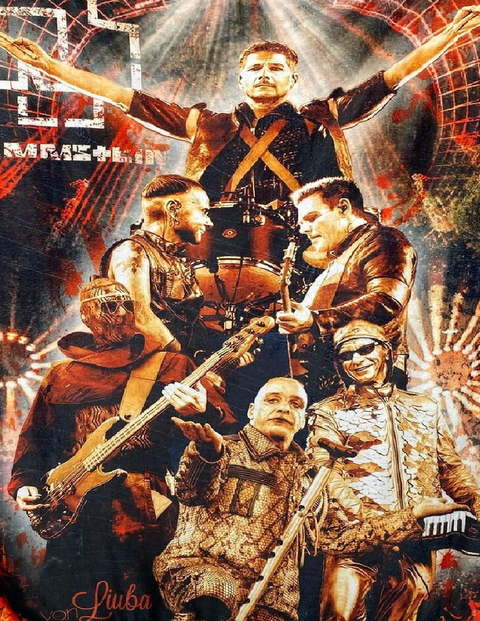 Cobija Frazada Ultra Suave Rammstein