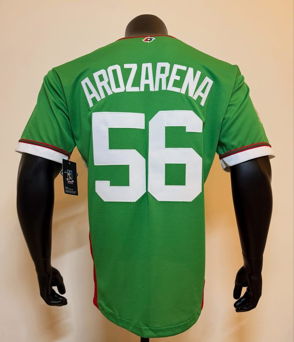 Jersey Camisola Randy Arozarena 58 Mexico Edicion Especial Verde