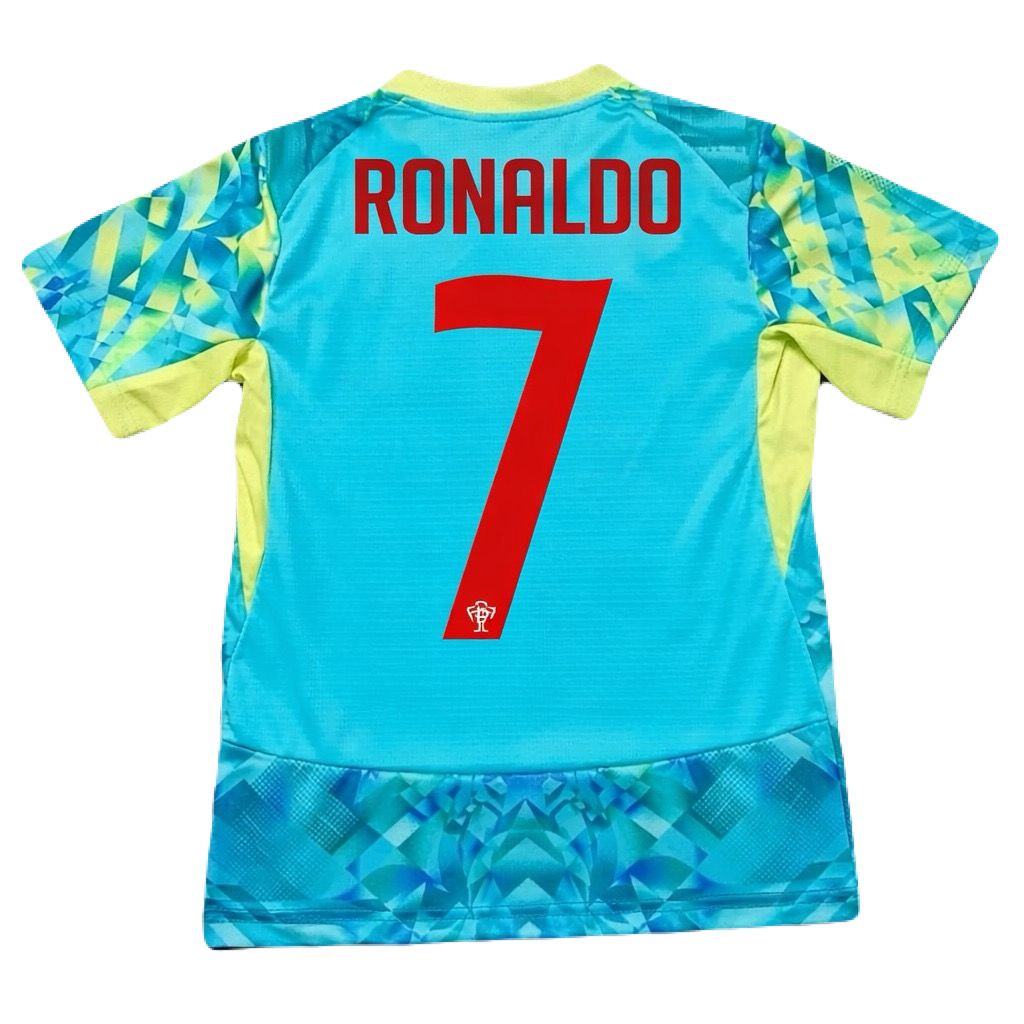 Jersey Playera Cristiano Ronaldo 7 Portugal Edicion Especial Aqua