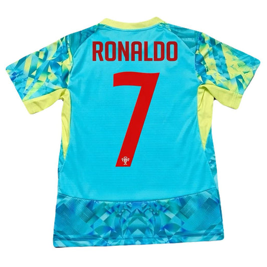 Jersey Playera Cristiano Ronaldo 7 Portugal Edicion Especial Aqua