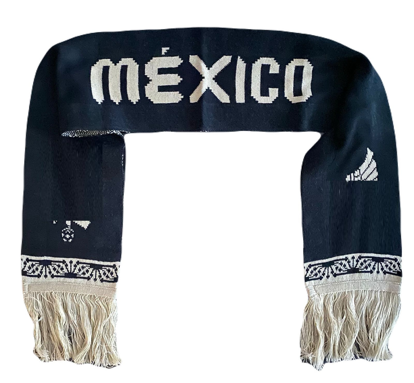 Bufanda Mexico Futbol Negra