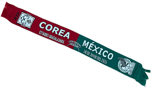 Bufanda Partido Corea vs Mexico 18 Jun 2026 Guadalajara