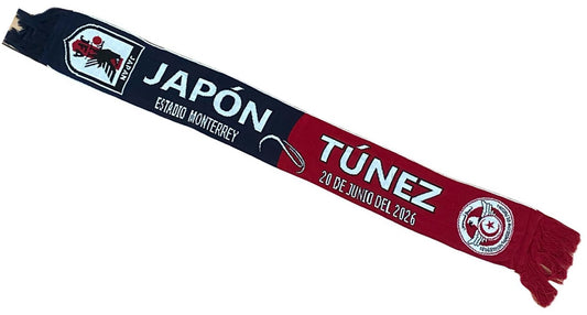 Bufanda Partido Japon vs Tunez 20 Jun 2026 Monterrey