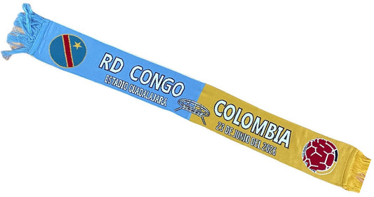 Bufanda Partido Congo vs Colombia 23 Jun 2026 Guadalajara