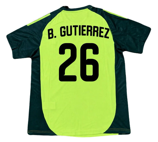 Jersey Playera Brian Gutierrez Edicion Especial Seleccion 2026 Fosforescente