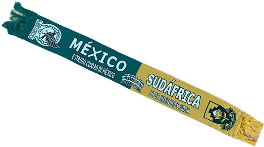 Bufanda Partido Mexico vs Sudafrica 11 Jun 2026 CDMX Doble Vista